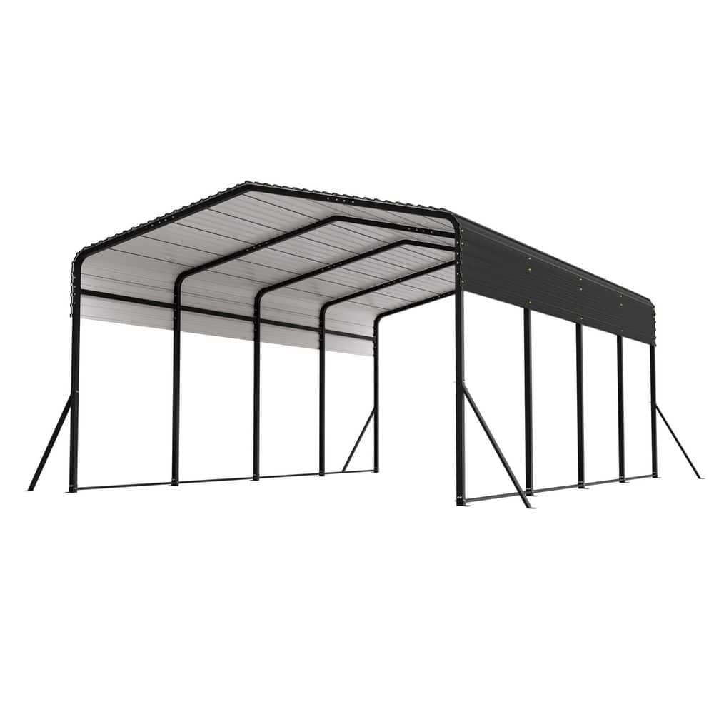 13x20 FT Heavy-Duty Metal Carport, Galvanized Steel Garage with Reinforced Frame, All-Weather Shelter for Car Truck Boat price history on PriceWatchPro