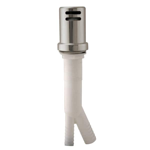 Westbrass 1-3/4 in. Air Gap Kit with Skirted Brass Cap in Stainless Steel Finish