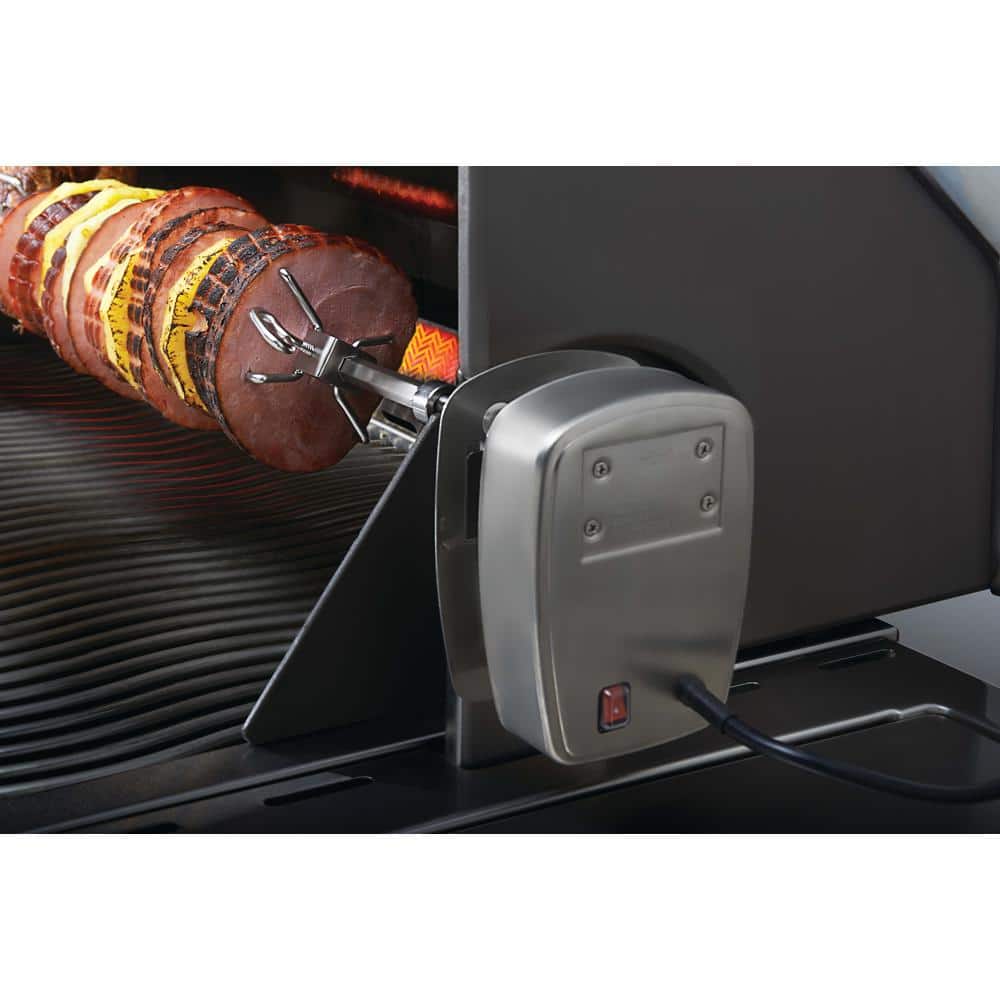 Commercial Grade Stainless Steel Rotisserie Kit for Large Grills