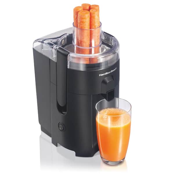 Hamilton Beach 400 W 16 oz. Black Centrifugal Juicer Extractor with 2.4 in. Feed Chute