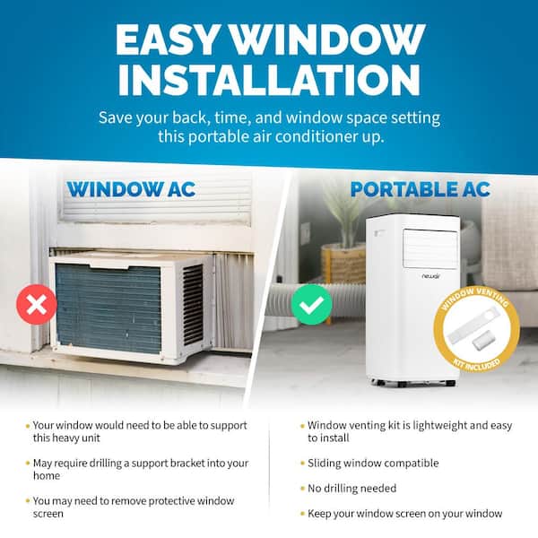 portable air conditioner window kit from