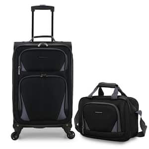 Forza Black Softside Rolling Suitcase Luggage Set (2-Piece)