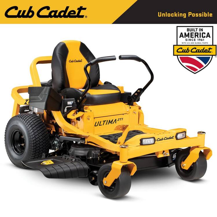 Cub Cadet Ultima ZT1 46  in. Fabricated Deck 21.5 HP V-Twin Kawasaki Engine Dual Hydrostatic Drive Gas Zero Turn Riding Lawn Mower