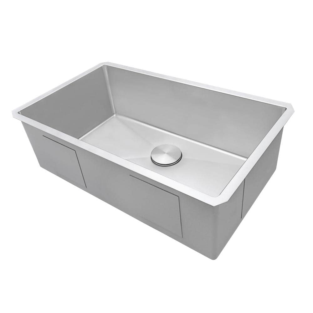Gravena 35-Inch Stainless Steel Single Bowl Undermount Kitchen Sink