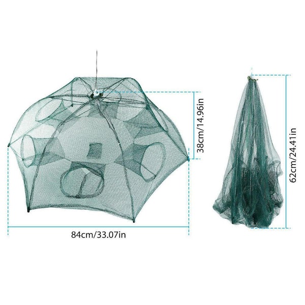 cenadinz Fishing Trap Net Portable Folded Fishing Bait Trap Shrimp Minnow  Crab Bait Net H-D0102HP3FTY - The Home Depot