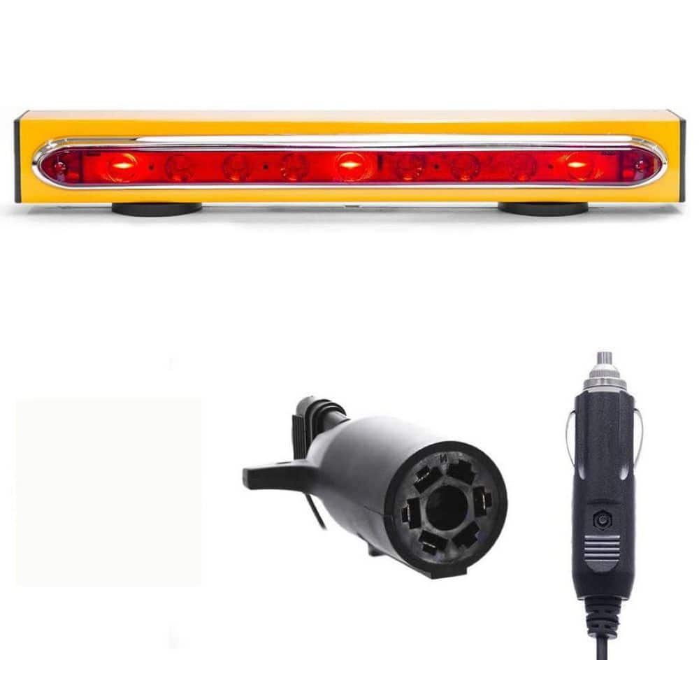 Wireless Trailer Tow Light Bar 19 in. Magnetic Mount, Ultra Bright LED with 7 Pin RV Blade Hitch Transmitter price history on PriceWatchPro