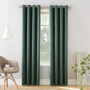 Gregory Everglade Polyester 54 in. W x 63 in. L Grommet Room Darkening Curtain (Single Panel)