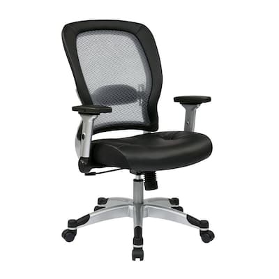 Black and Grey AirGrid Back Office Chair