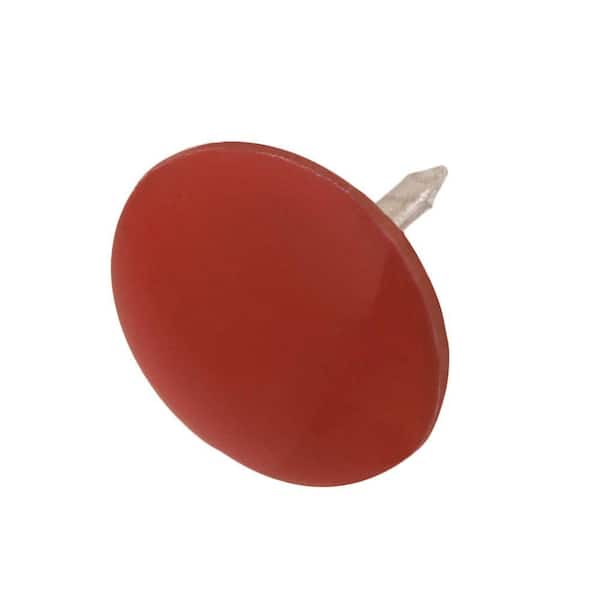 Everbilt Steel Red Flat-Head Thumb Tack (60-Pack) 801384 - The