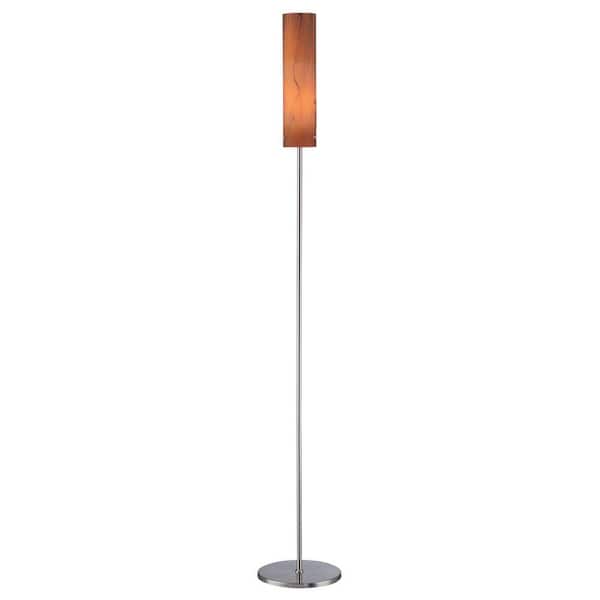Illumine Designer 29.5 in. Steel Fluorescent Floor Lamp