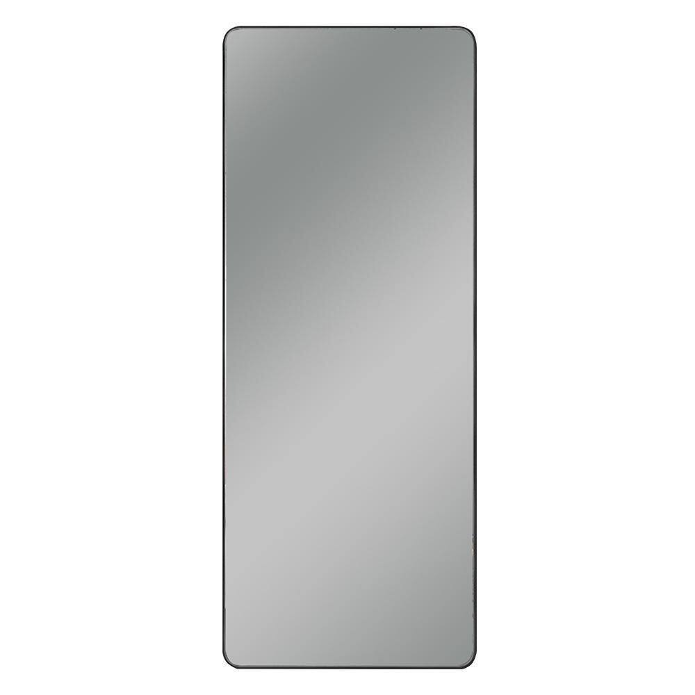 1.5 in. W x 67 in. H Aluminum Matte Black Decorative Mirror
