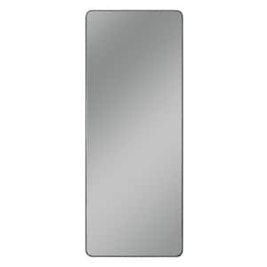 1.5 in. W x 67 in. H Aluminum Matte Black Decorative Mirror