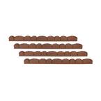 Vigoro Ecoborder Ft Brown Rubber Landscape Edging Pack Ecobrd Brn Pk The Home Depot