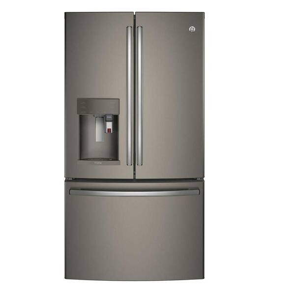 GE Profile 27.8 cu. ft. Smart French Door Refrigerator with Keurig K-Cup in Slate, Fingerprint Resistant and ENERGY STAR