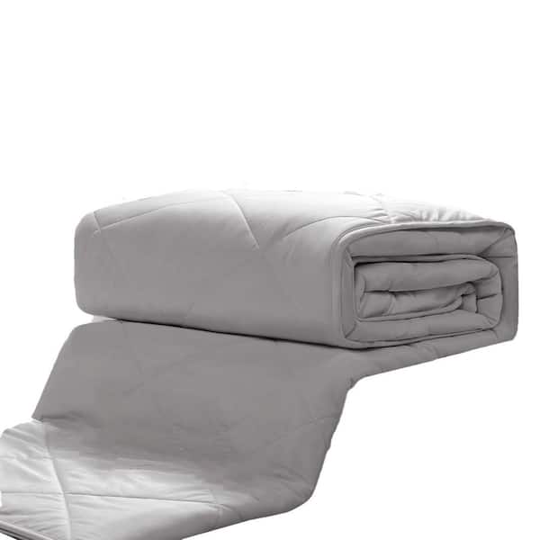 Mist Gray All-Season Lightweight Cooling Blanket, 50"x70" Polyester