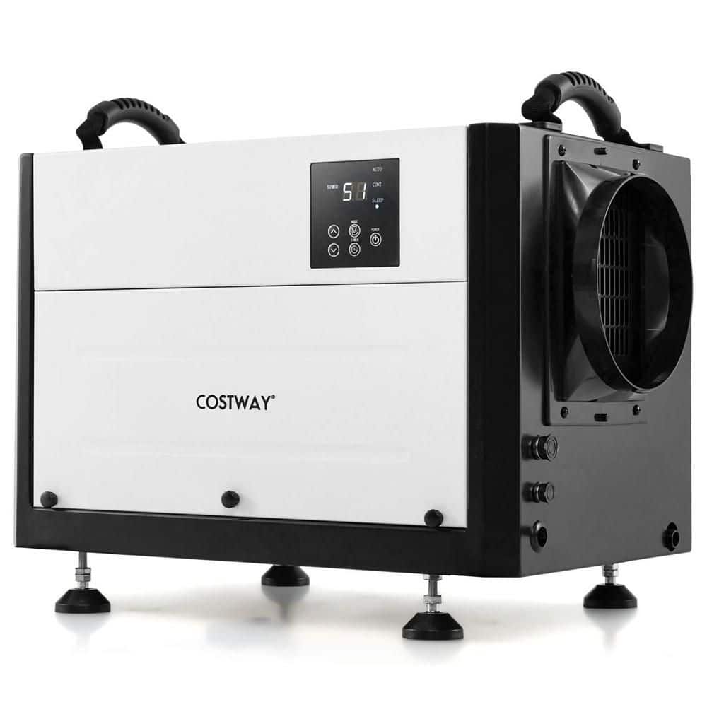 124 pt. 1300 sq. ft. Bucketless Commercial Dehumidifier with 3-Modes and 24H Timer Coverage Area in White price history on PriceWatchPro