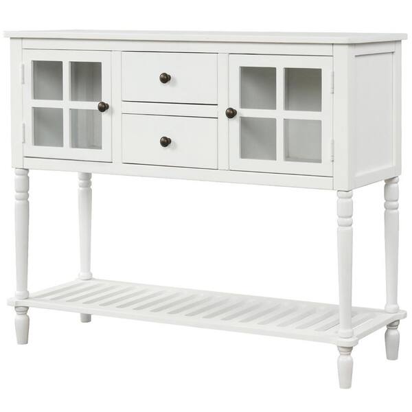 white kitchen console table