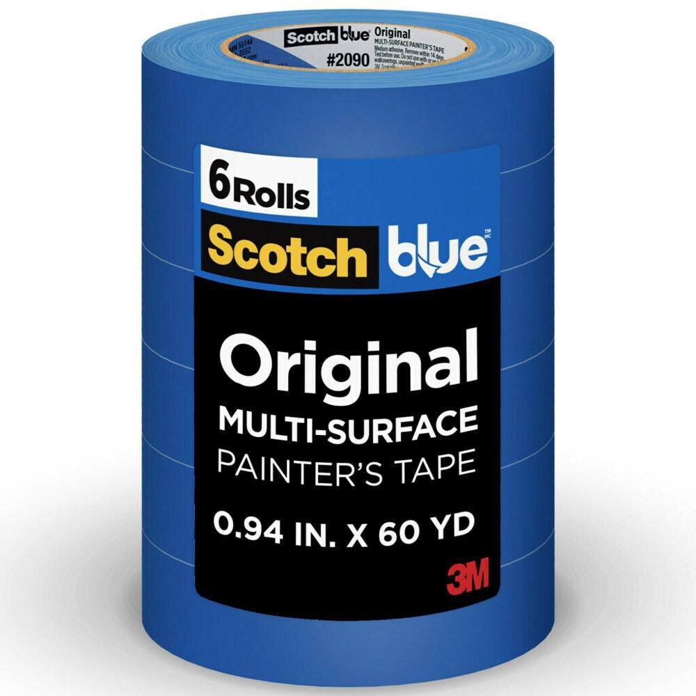 ScotchBlue Painter's Tape 6 Rolls - rated 4.3935 stars from 3990 reviews
