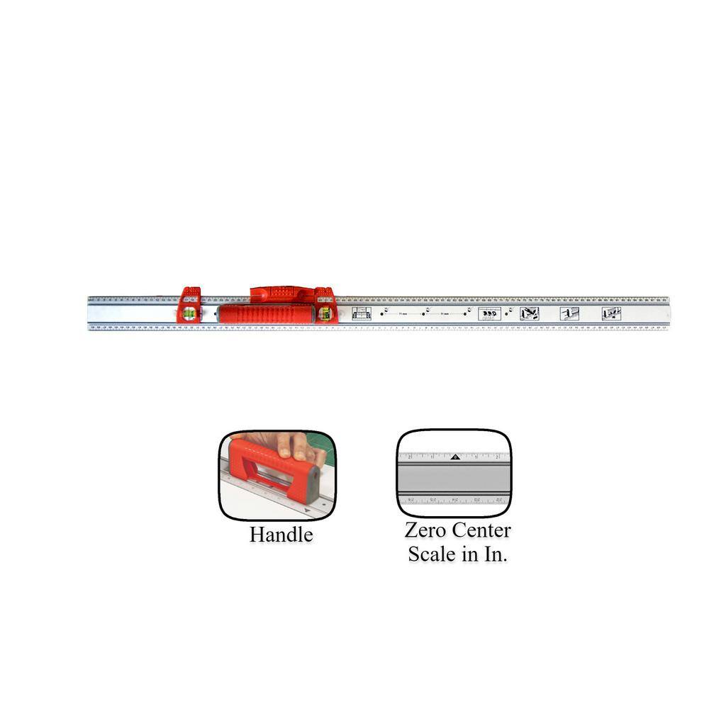 Kapro 36 in. Set and Match Ruler with Sliding Vials Knife Guide Handle ...