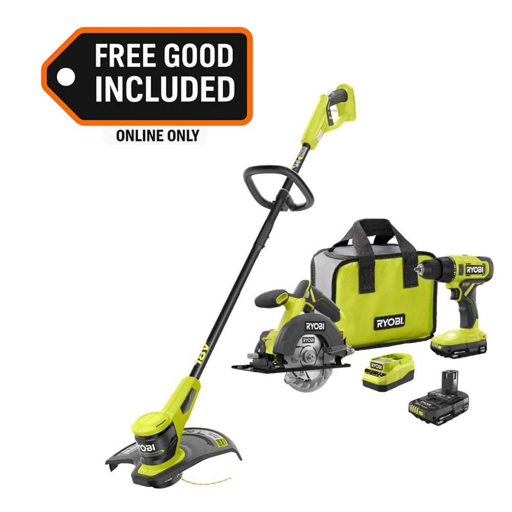 ONE+ 18V Cordless 2-Tool Combo Kit with (2) 1.5 Ah Batteries, Charger, and FREE ONE+ 13” String Trimmer price history on PriceWatchPro