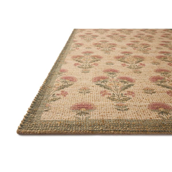 Chris Love Julia Rue Sage/Blush 5 ft. x 7 ft. 6 in. Transitional Area Rug