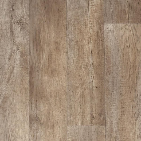 TrafficMaster Rustic Taupe Vinyl Sheet Flooring 12 ft. Wide x Cut to Length U5210406K861G14 - The Home Depot