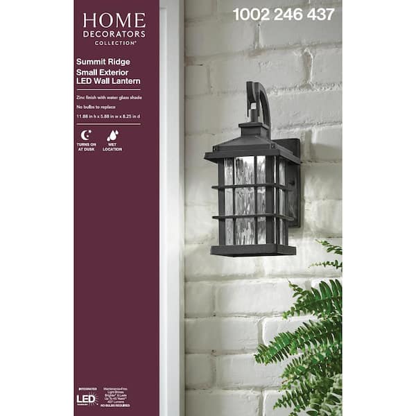 Shaker Style Zinc Finish Electric Lanterns - a Pair