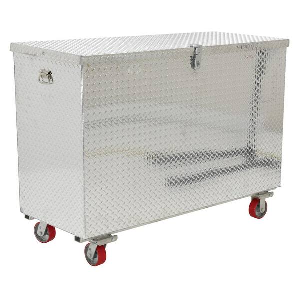Vestil 61.25 in. Aluminum Portable Tool Box with Casters