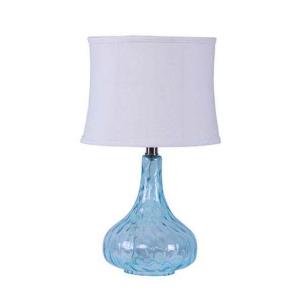 HomeRoots Josephine 19 in. Blue Table Lamp
