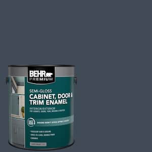 1 gal. #PPF-58 Dark Night Semi-Gloss Enamel Interior/Exterior Cabinet, Door & Trim Paint