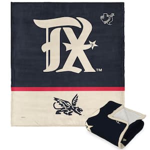 MLB TX Rangers City Connect Silk Touch Sherpa Multi-Color Throw Blanket