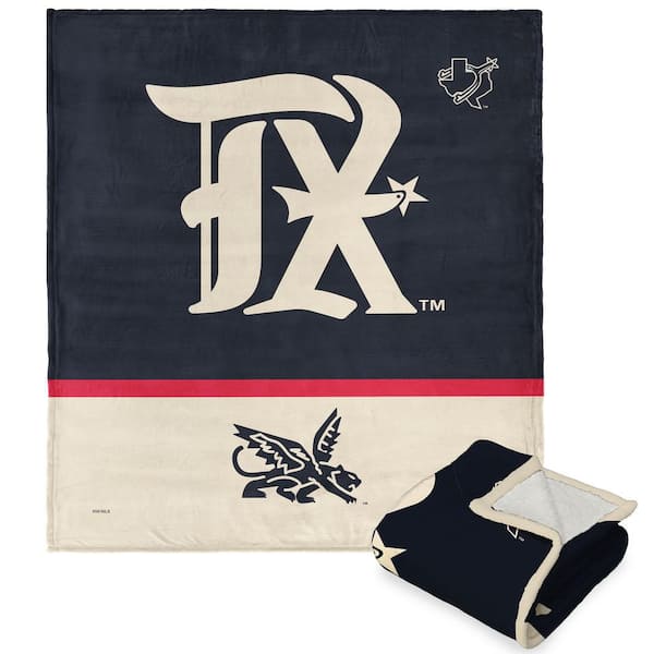 THE NORTHWEST GROUP MLB TX Rangers City Connect Silk Touch Sherpa Multi-Color Throw Blanket