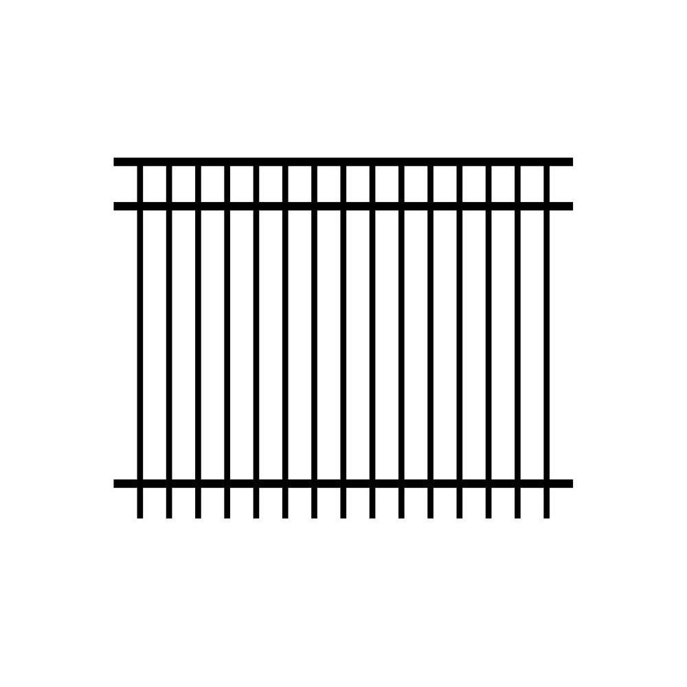 Installed Aluminum Ornamental Metal Fence