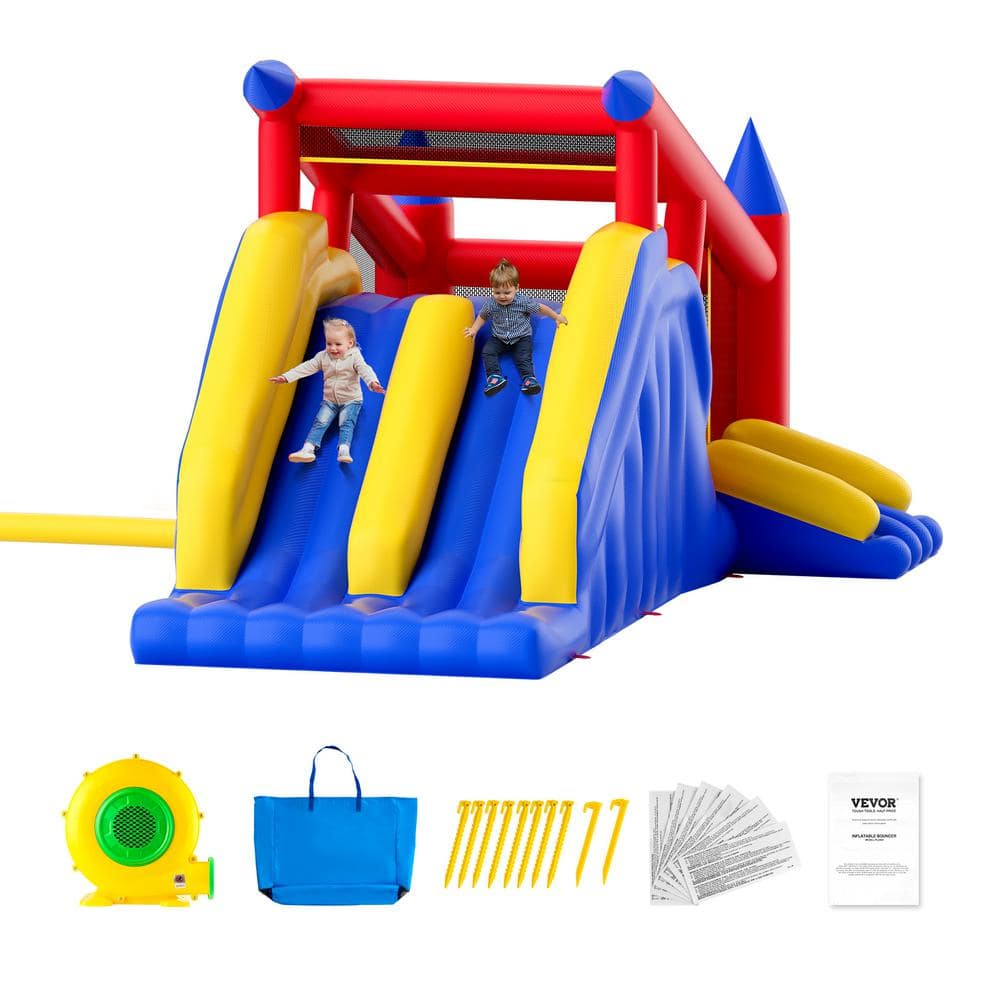 VEVOR Inflatable Bounce House 183 x 102 x 92 in. Outdoor High Quality Playhouse Trampoline for Ages 3-Years to 8-Years