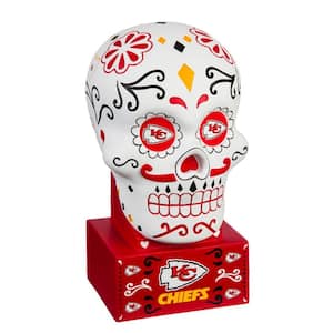 Kansas City Chiefs Sugar Skull Garden Statue