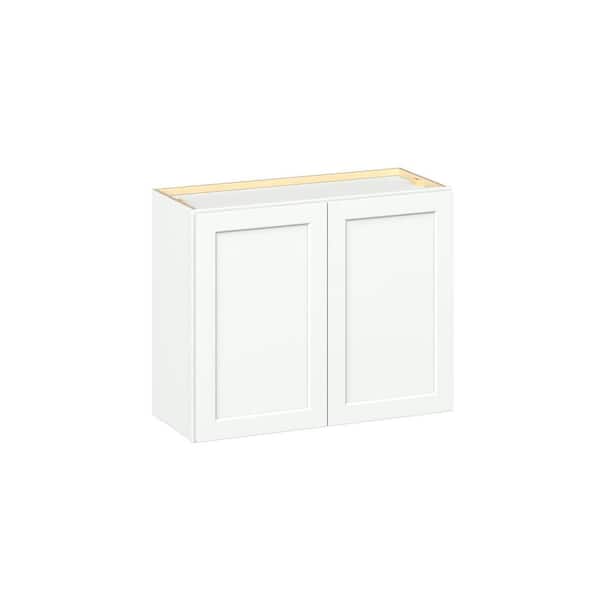 Emerson Pure White Wall Bridge 2 door Ready to Assemble Kitchen Cabinet (30 in. W x 24 in. H x 12 in. D)