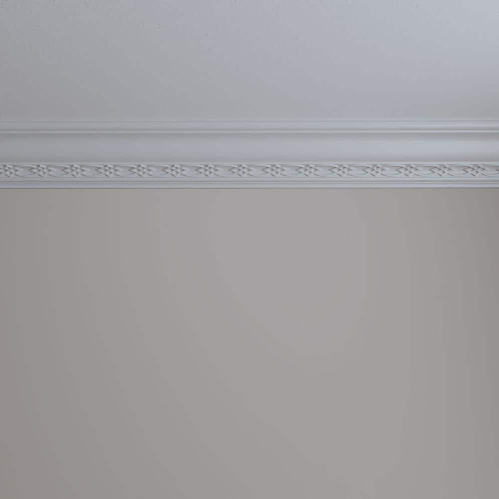 Primed Polyurethane Decorative Crown Moulding 94.5"