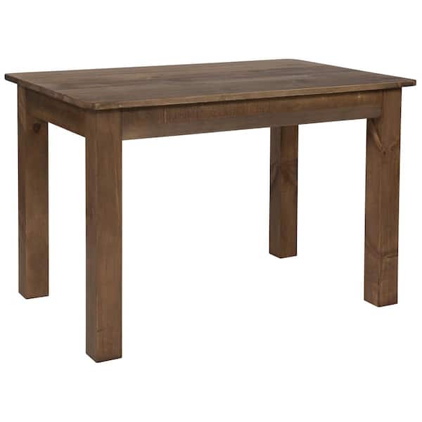 Carnegy Avenue Antique Rustic Wood 4 Leg Dining Table Seats 4