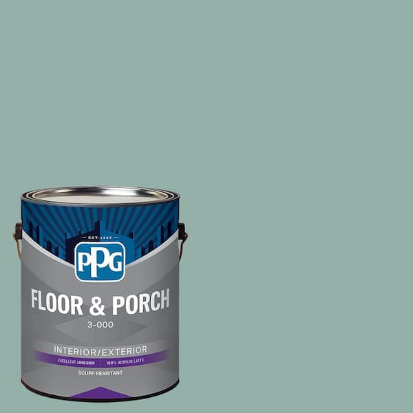 PPG 1 gal. PPG1143-4 Parakeet Pete Satin Interior/Exterior Floor and Porch Paint