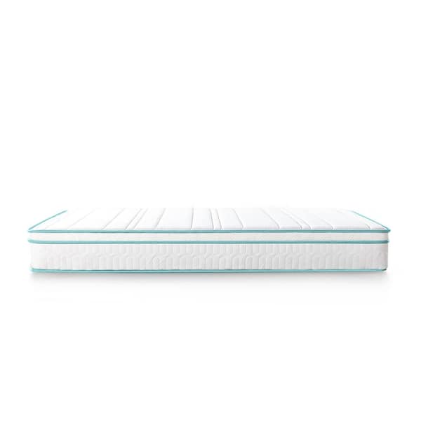 Zinus Full Medium 8 in. Memory Foam Euro Top Spring Hybrid Mattress