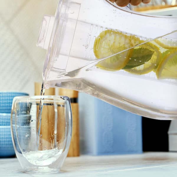 OVENTE 84 fl. oz. Clear Pitcher with Removable Fruit Infuser Rod