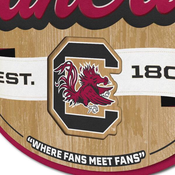 South Carolina Gamecocks Metal Man Cave Sign (Team Colors)