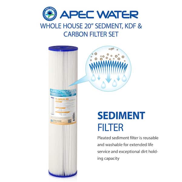 FI-SCALECAB20-BB APEC 20 Chlorine Removal and Anti-Scale Hybrid Specialty Water Filter 12,000 Gallons Capacity 