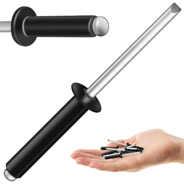 3/16 in. x 1 in. Aluminum Blind Pop Rivets (150-Pack) with Steel Mandrel