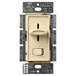Skylark LED+ Dimmer Switch for Dimmable LED, Halogen and Incandescent Bulbs, Single-Pole or 3-Way, Ivory