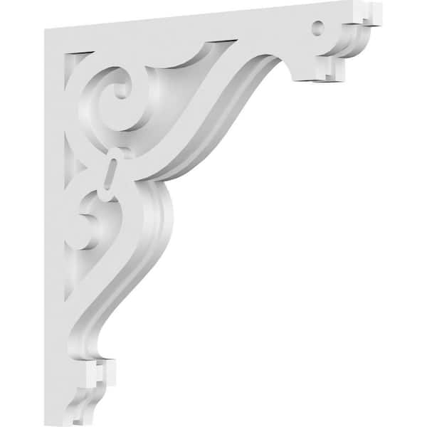 Ekena Millwork 1-7/8 in. x 18 in. x 18 in. PVC Finley Corbel