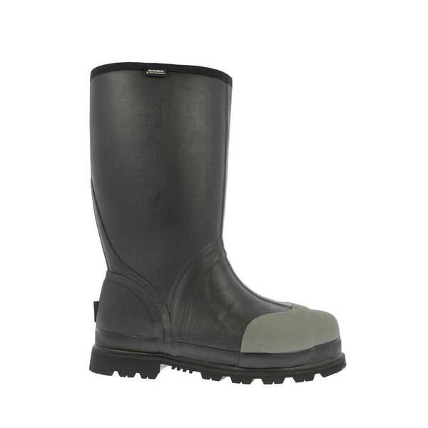 BOGS Men's Forge Waterproof Work Boots - Steel Toe - Black Size 6(M)