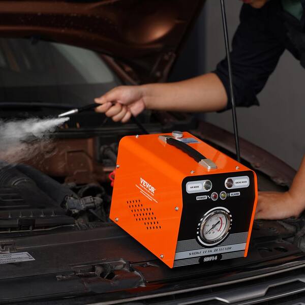 NEXAS Dual Mode Automotive Smoke Machine Leak Detector, EVAP Turbo Car Leak Tester Built In Air Pump Pressure Regulator Flowmeter Pipe Vacuum Leak Det