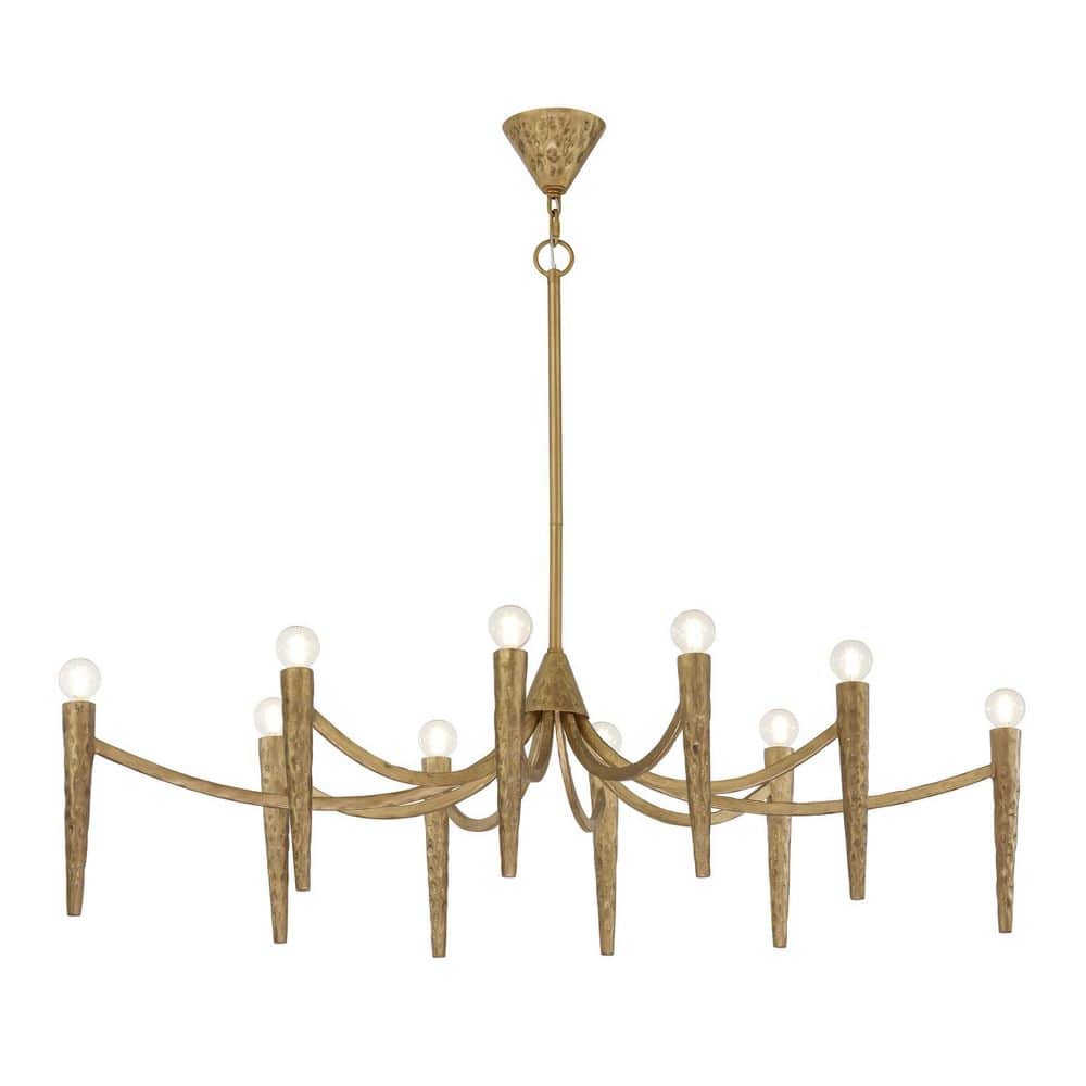 Breegan Jane by  Belleza 10-Light Gold Spumante Traditional European Linear Chandelier price history on PriceWatchPro