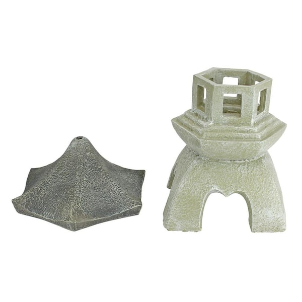 Design Toscano 10.5 in. H Pagoda Lantern Medium Sculpture Design Toscano 10.5 in. H Pagoda Lantern Medium Sculpture